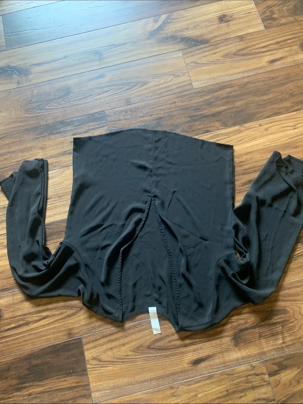 SHEIN Black Open-Front Lightweight Cardigan